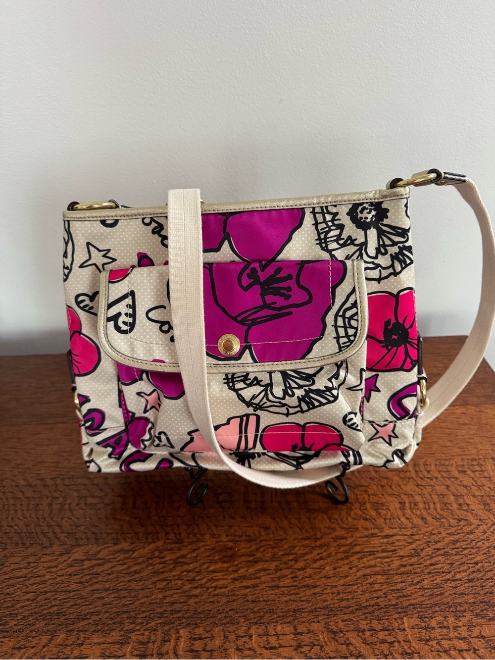 Coach Poppy Kyra Floral Graffiti Crossbody- Like New